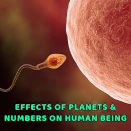 Effects of Planets and Number on Human Being