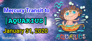 Mercury Transit Capricorn to Aquarius