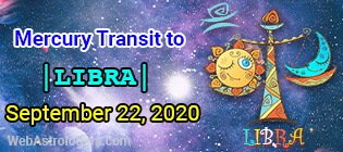 Mercury Transit Virgo to Libra