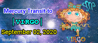 Mercury transit Leo to Virgo
