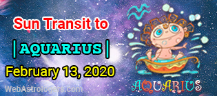 Sun Transit To Aquarius