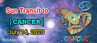 Sun Transit to Cancer