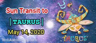 Sun Transit to Taurus