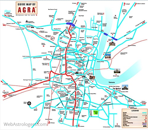 Agra City Map